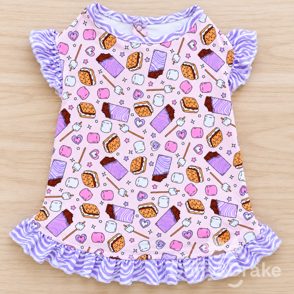 S'mores & Snuggles Ruffle Shirt