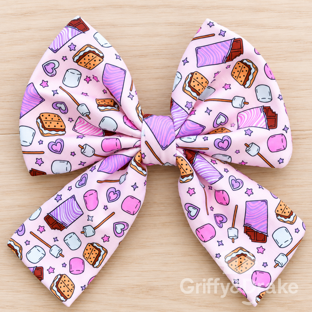 S'mores & Snuggles Sailor Bow
