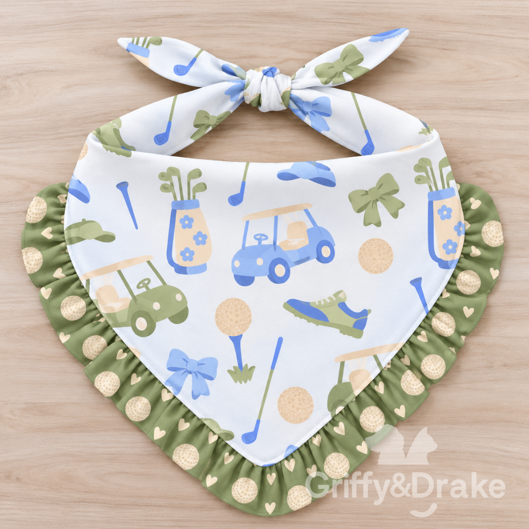 Preorder: Tee Time Ruffle Bandana