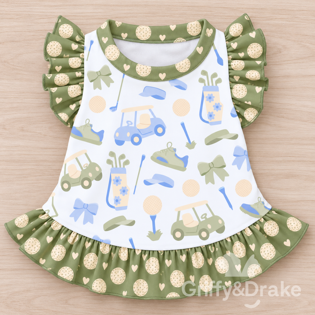 Preorder: Tee Time Ruffle Shirt