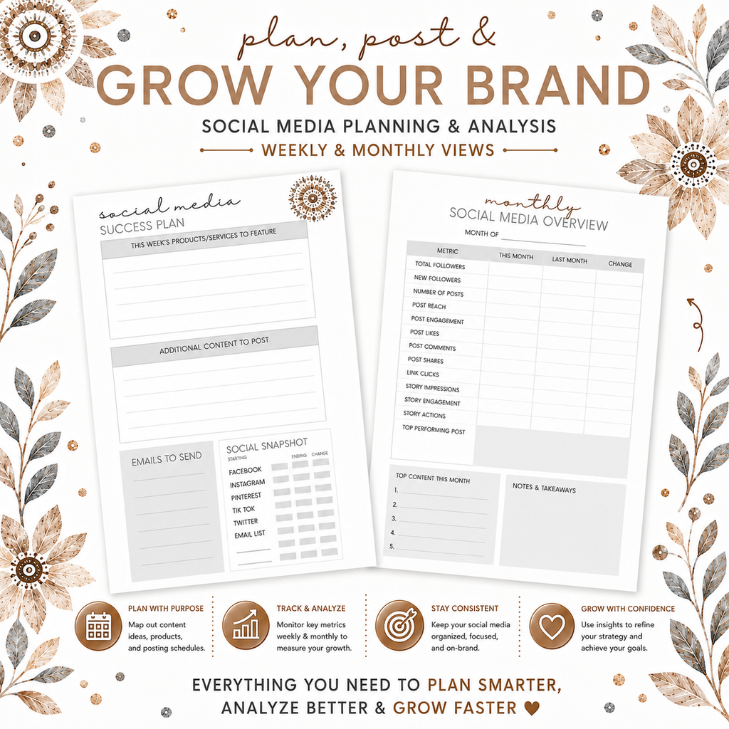 Small Business Success Planner-BOHO