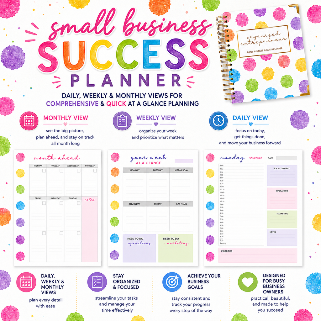 Small Business Success Planner-RAINBOW