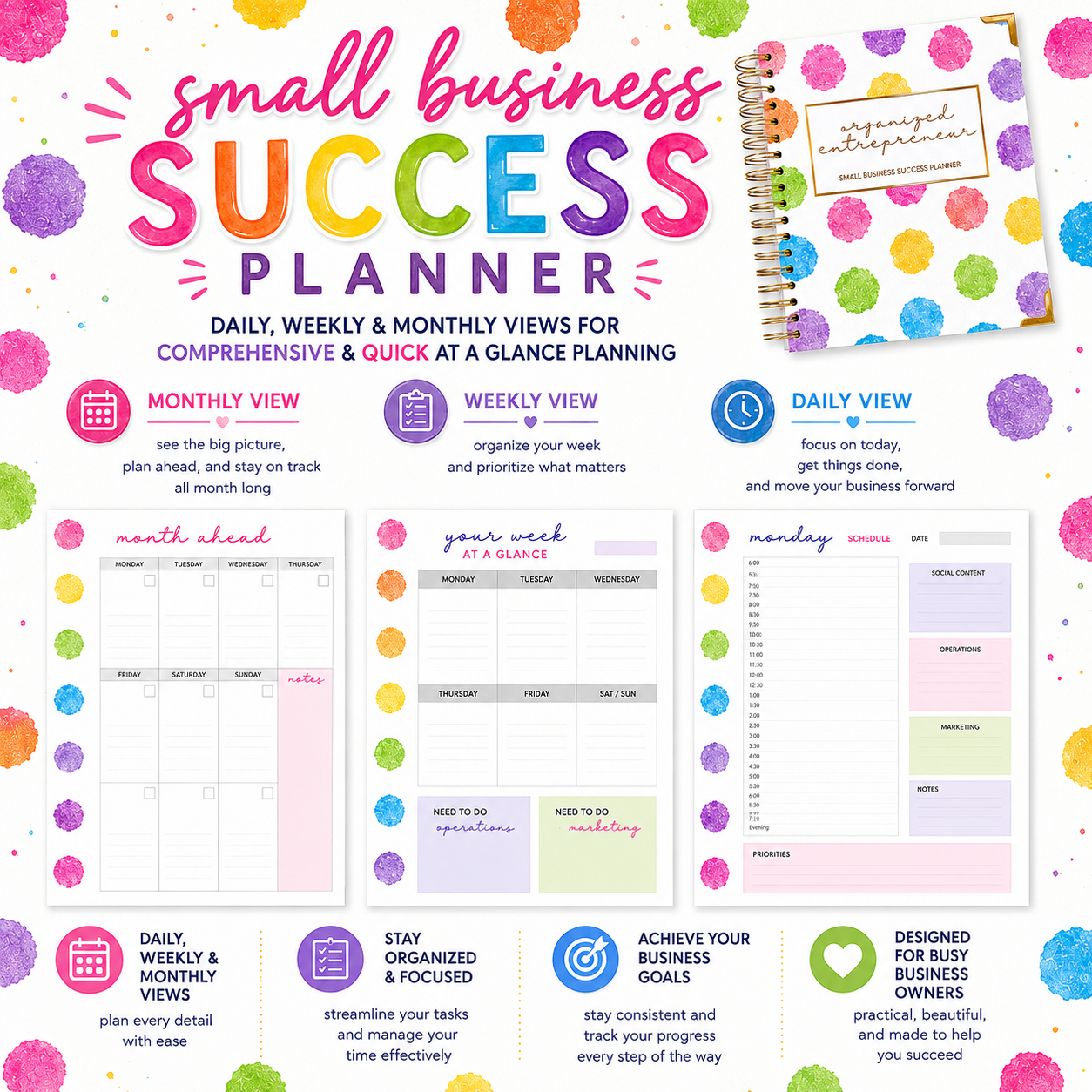 Small Business Success Planner-RAINBOW